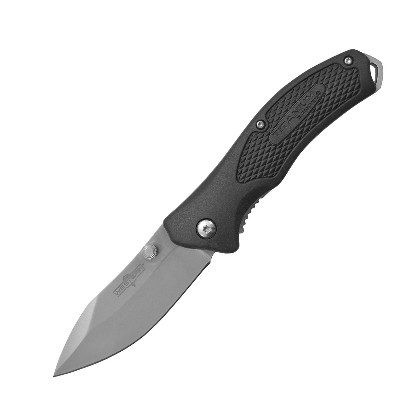 Складной нож Camillus Western Blactrax, сталь 420 Stainless Steel, рукоять термопластик FRN, чёрный