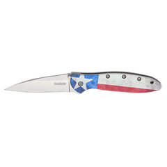 Фото Полуавтоматический складной нож Kershaw Leek Lone Star, сталь 14C28N, рукоять алюминий (уценка)