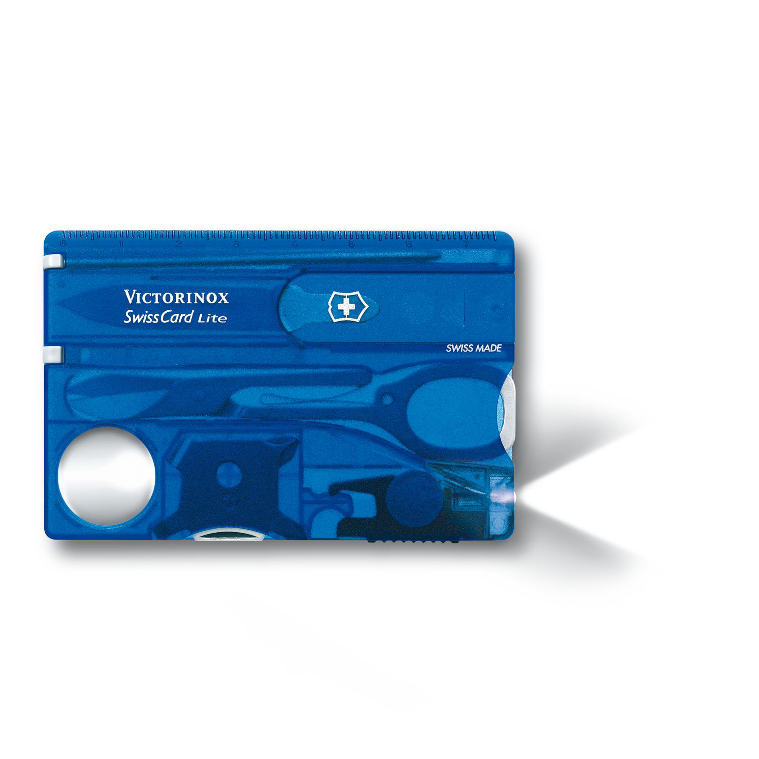 Швейцарская карта Victorinox SwissCard Lite, сталь X50CrMoV15, рукоять ABS-Пластик, синий от Ножиков
