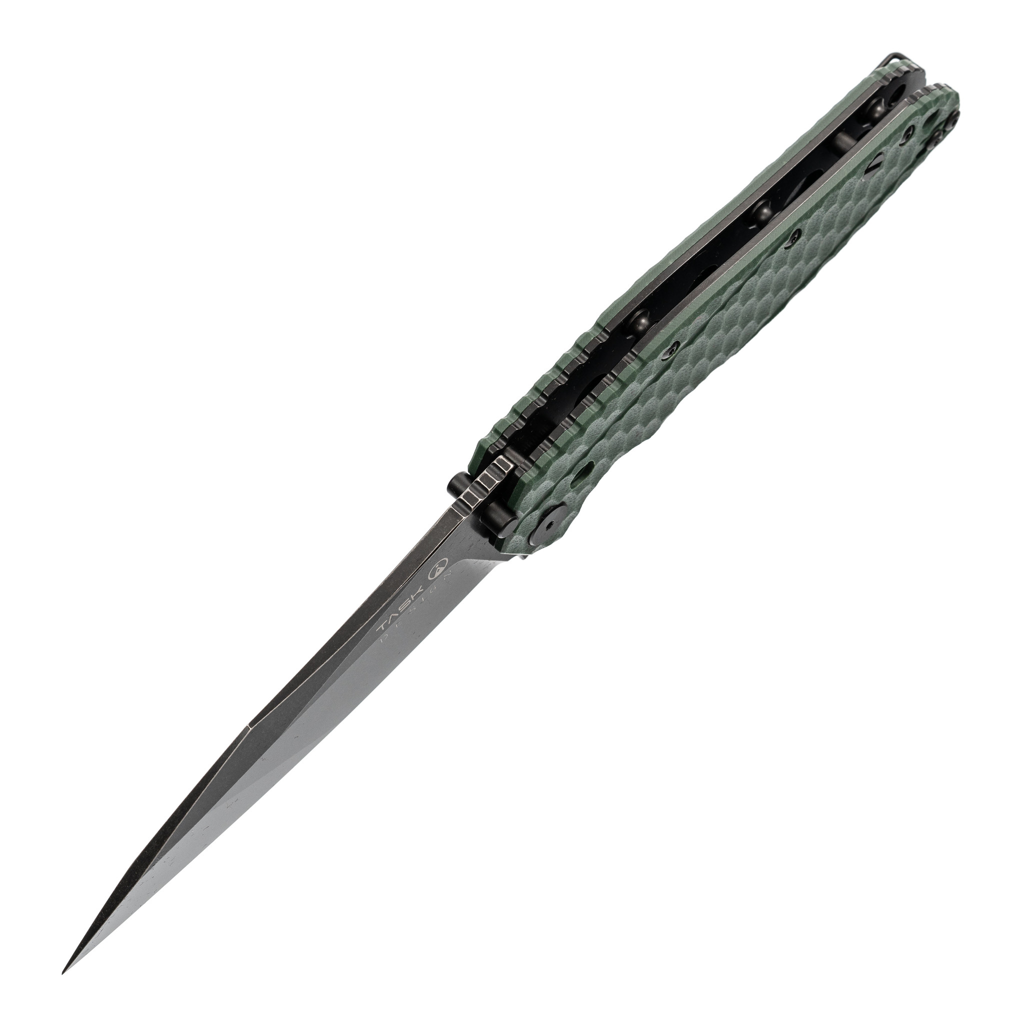 Складной нож TASKnives SPITFIRE, сталь D2 Black Stonewash, зеленый от Ножиков