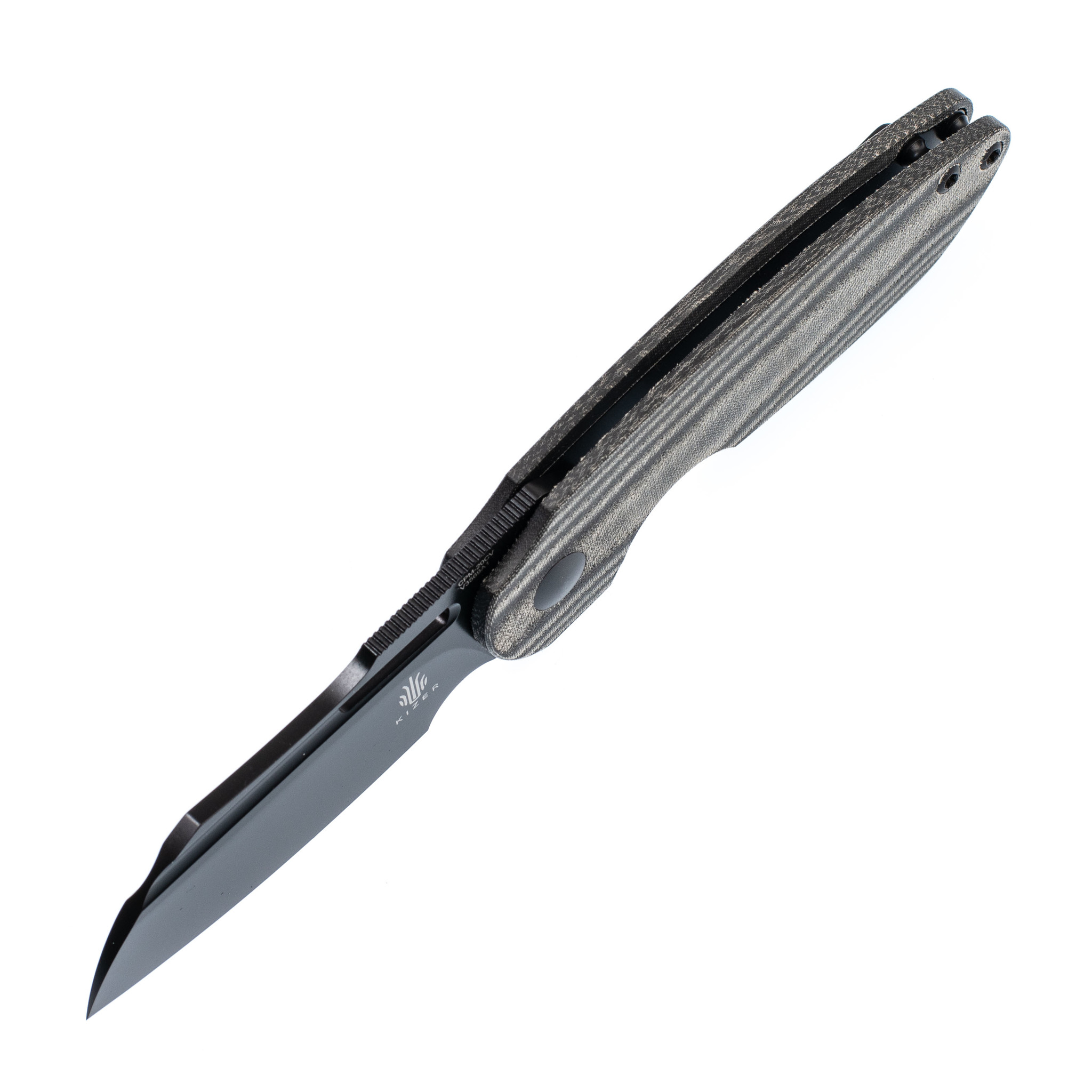 фото Складной нож kizer october, сталь cpm 20cv, рукоять black micarta