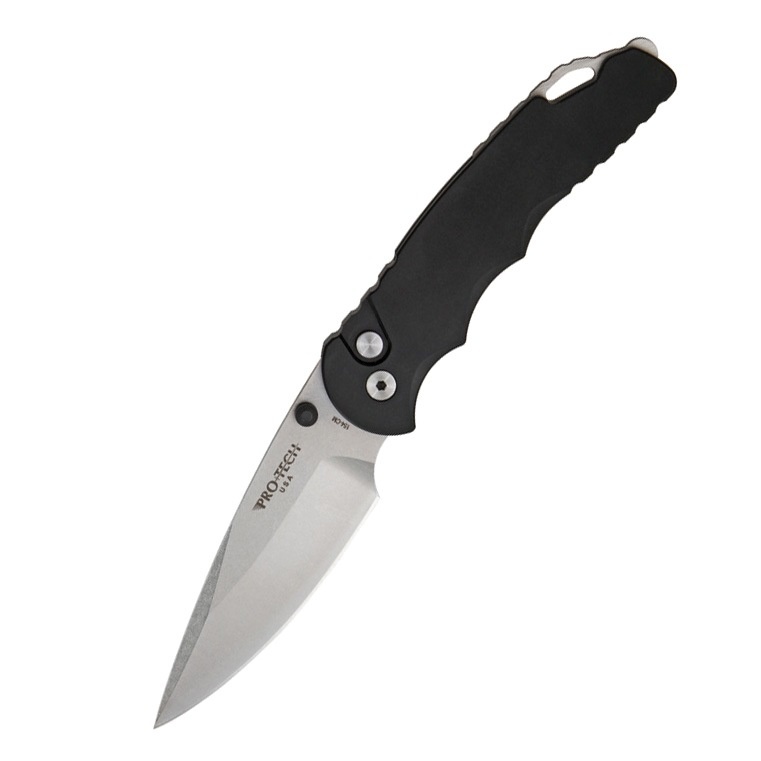 фото Складной нож pro-tech tr-4ma.1 – tactical response 4, сталь 154cm stonewashed, рукоять алюминий, черный