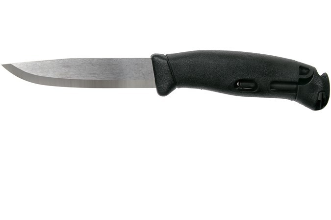 Нож с фиксированным лезвием Morakniv Companion Spark Black, сталь Sandvik 12C27, рукоять резина/пластик - фото 8