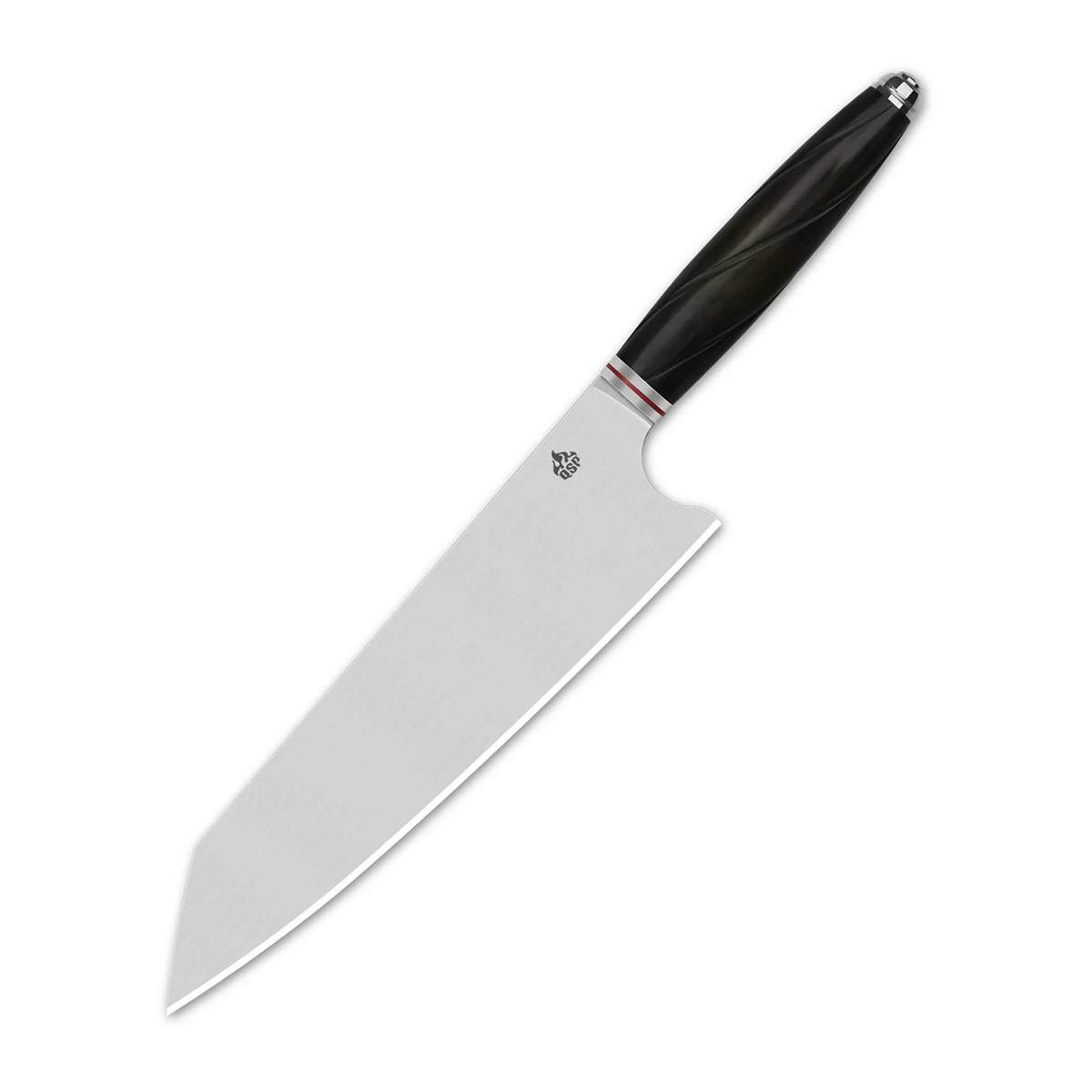 Нож кухонный поварской кирицуке QSP Mulan Series, сталь 14C28N, рукоять эбеновое дерево