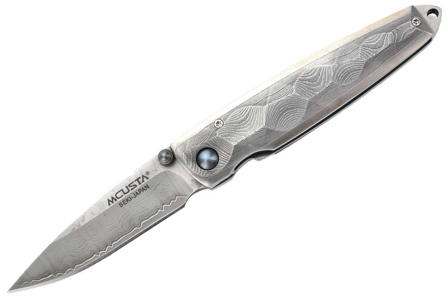 Складной нож Mcusta Shinra Tsushi MC-0034D, сталь VG-10, рукоять Damascus Steel