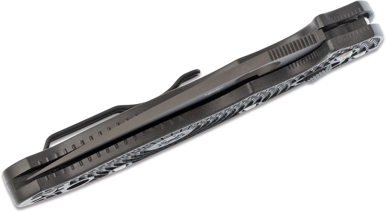 Нож складной Manix 2 Spyderco C101PBBK2, сталь Carpenter CTS™ - BD1 Alloy Black DLC Coated Plain, рукоять пластик FRCP, чёрный - фото 9