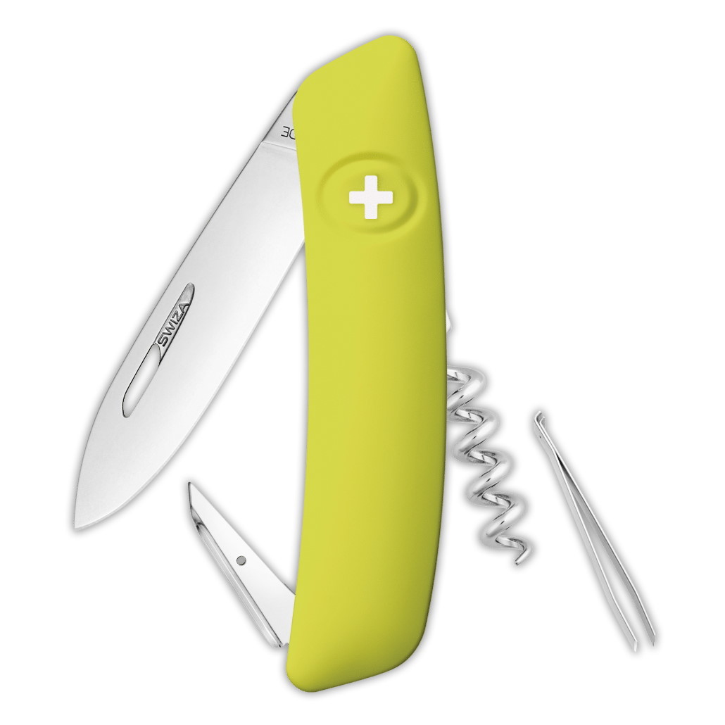 Швейцарский нож SWIZA D01 Standard, 95 мм, 6 функций, салатовый - фото 1