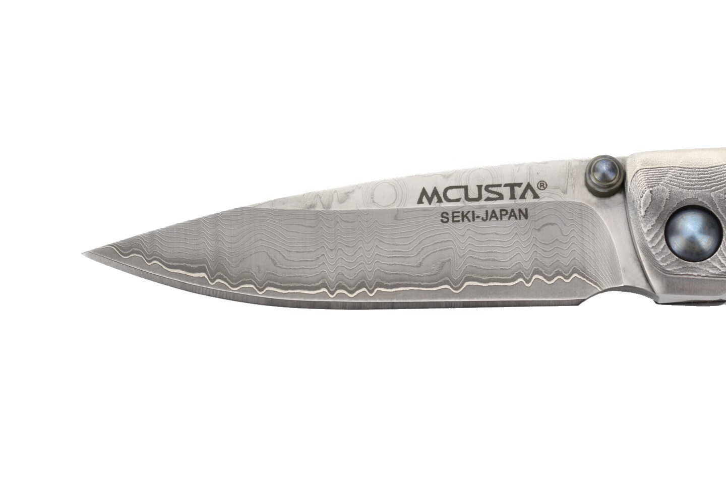 фото Складной нож mcusta shinra tsushi mc-0034d, сталь vg-10, рукоять damascus steel