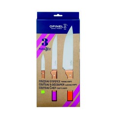 Фото Набор ножей Opinel Parallele POP trio set №126, №118, №120, рукоять дерево, нержавеющая сталь