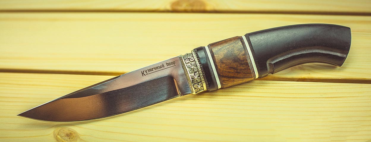 Нож Финский, сталь K340, рукоять граб, вставка из карельской березы - фото 6