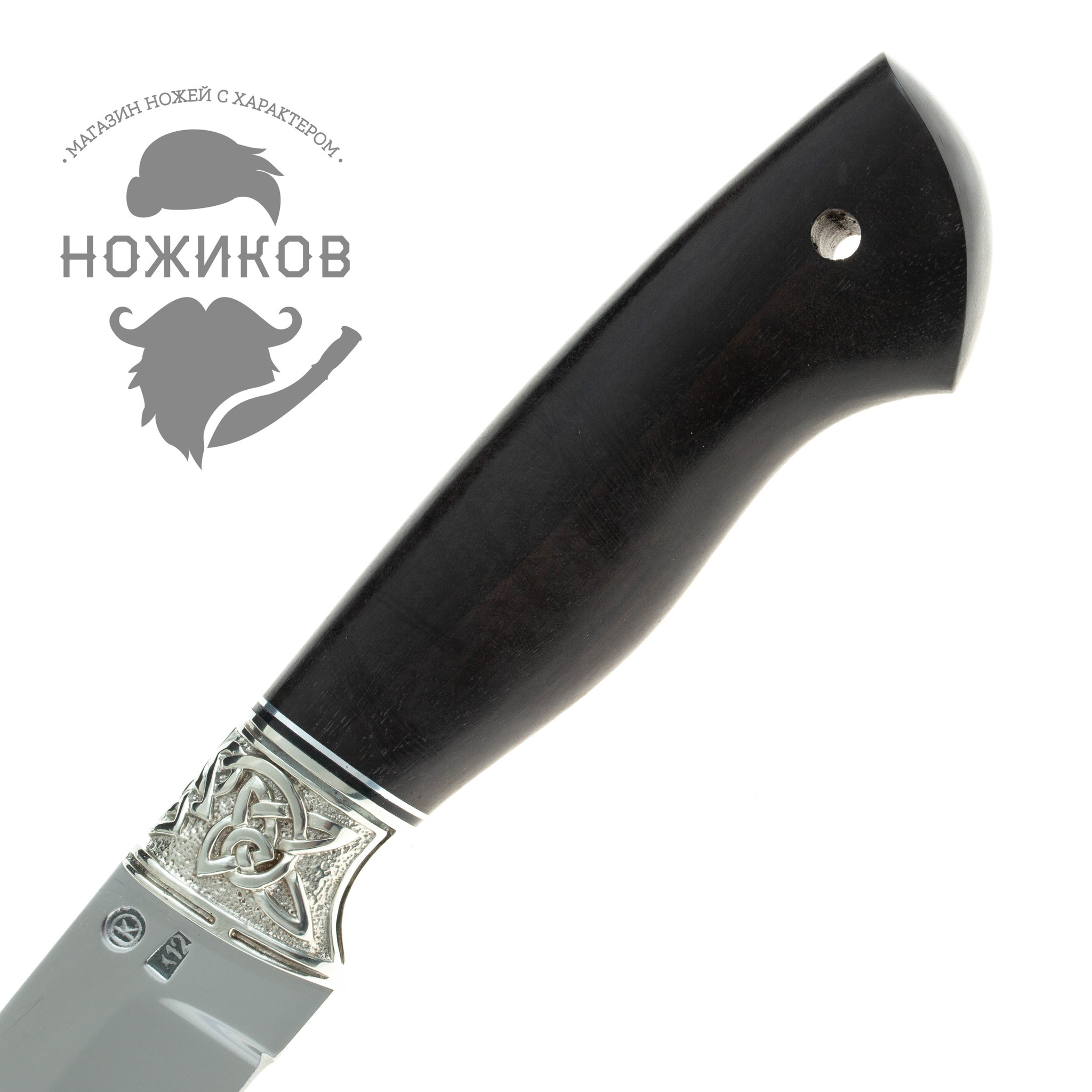 Нож Сумрак, сталь Х12МФ, рукоять граб от Ножиков