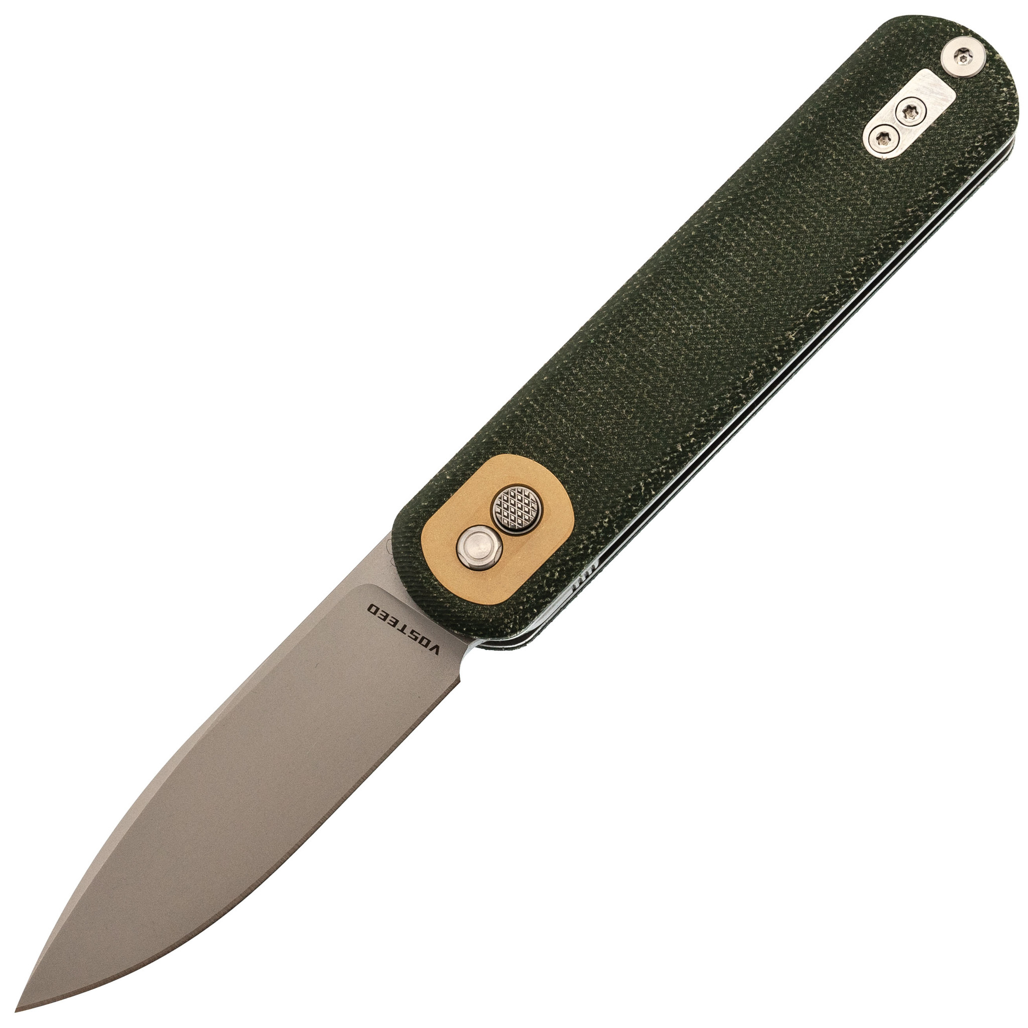 Складной нож Corgi SW Vosteed, сталь 14C28N, рукоять микарта, зеленый