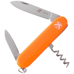Фото Нож перочинный Stinger 90 мм, 4 функции, оранжевый