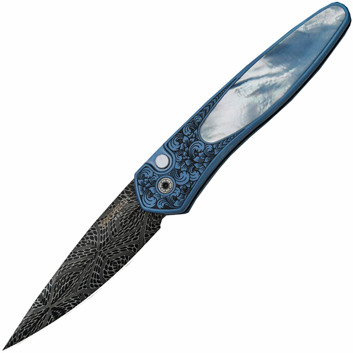 Автоматический складной нож Newport Ultimate Custom Bruce Shaw Ingraved Titanium