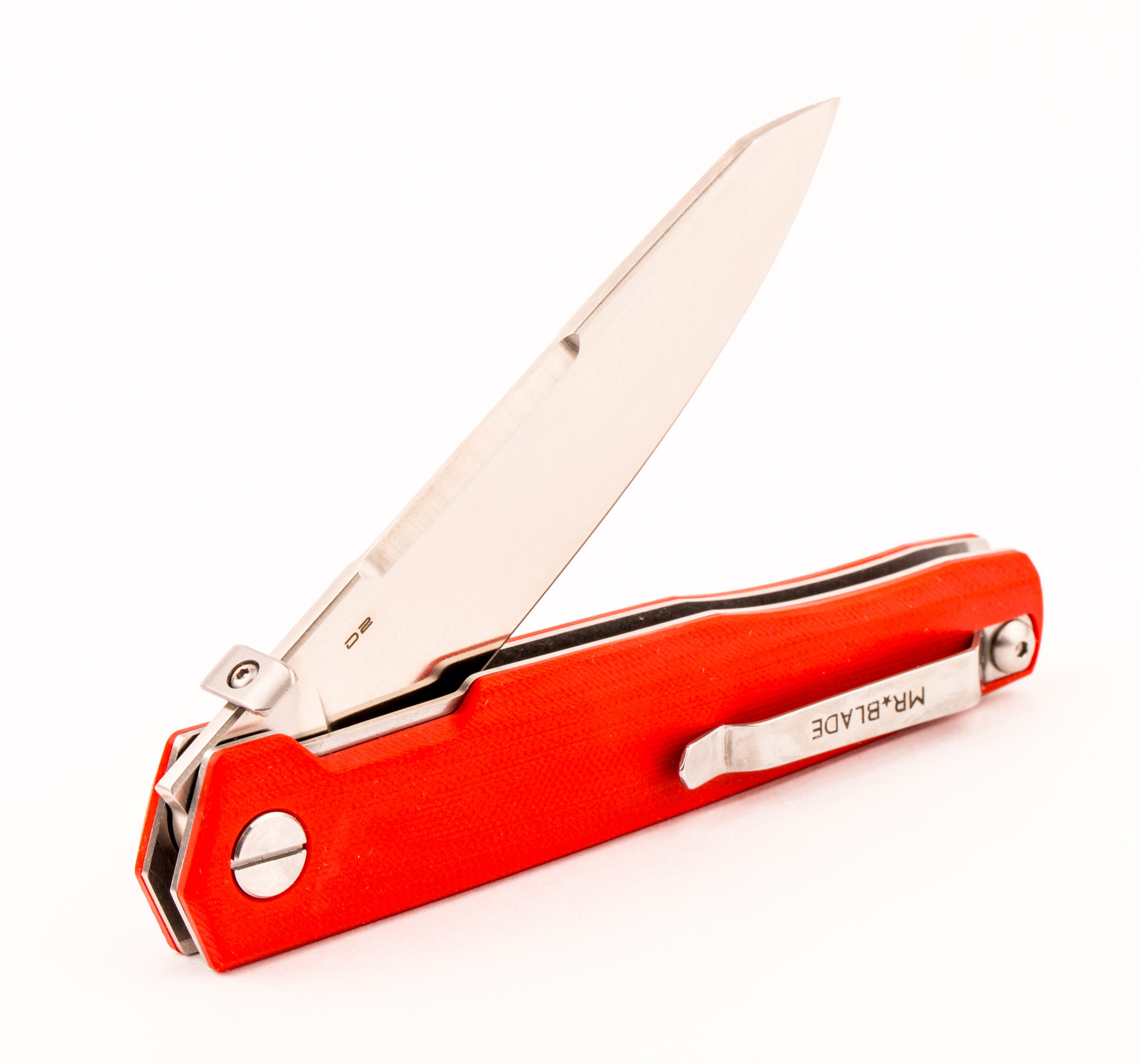 Складной нож Pike Red, сталь D2, рукоять G10 - фото 6