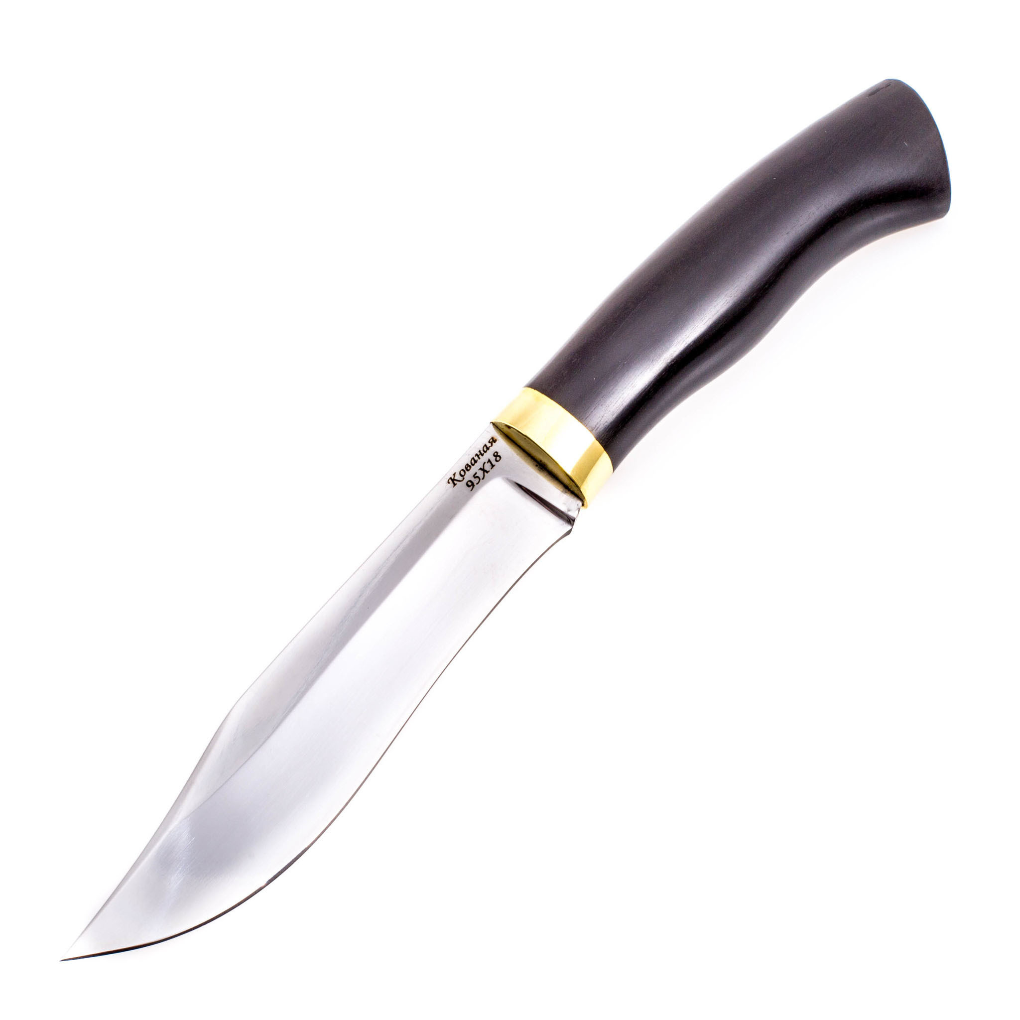 Нож Кобра, сталь 95х18, граб - фото 1