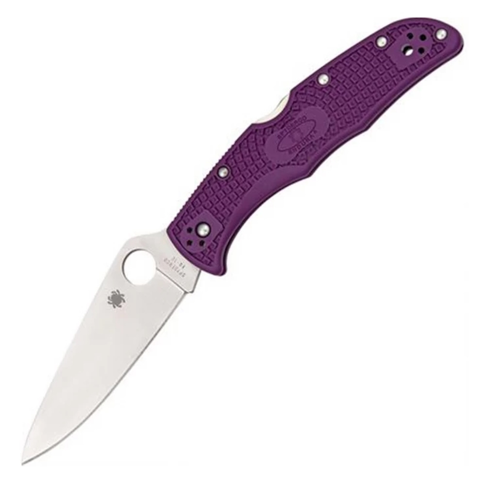 Складной нож Spyderco Endura 4 Purple , сталь VG-10, рукоять FRN фиолетовая