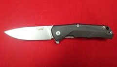 Фото Складной нож LionSteel T.R.E., сталь M390, рукоять титан/G10, черный