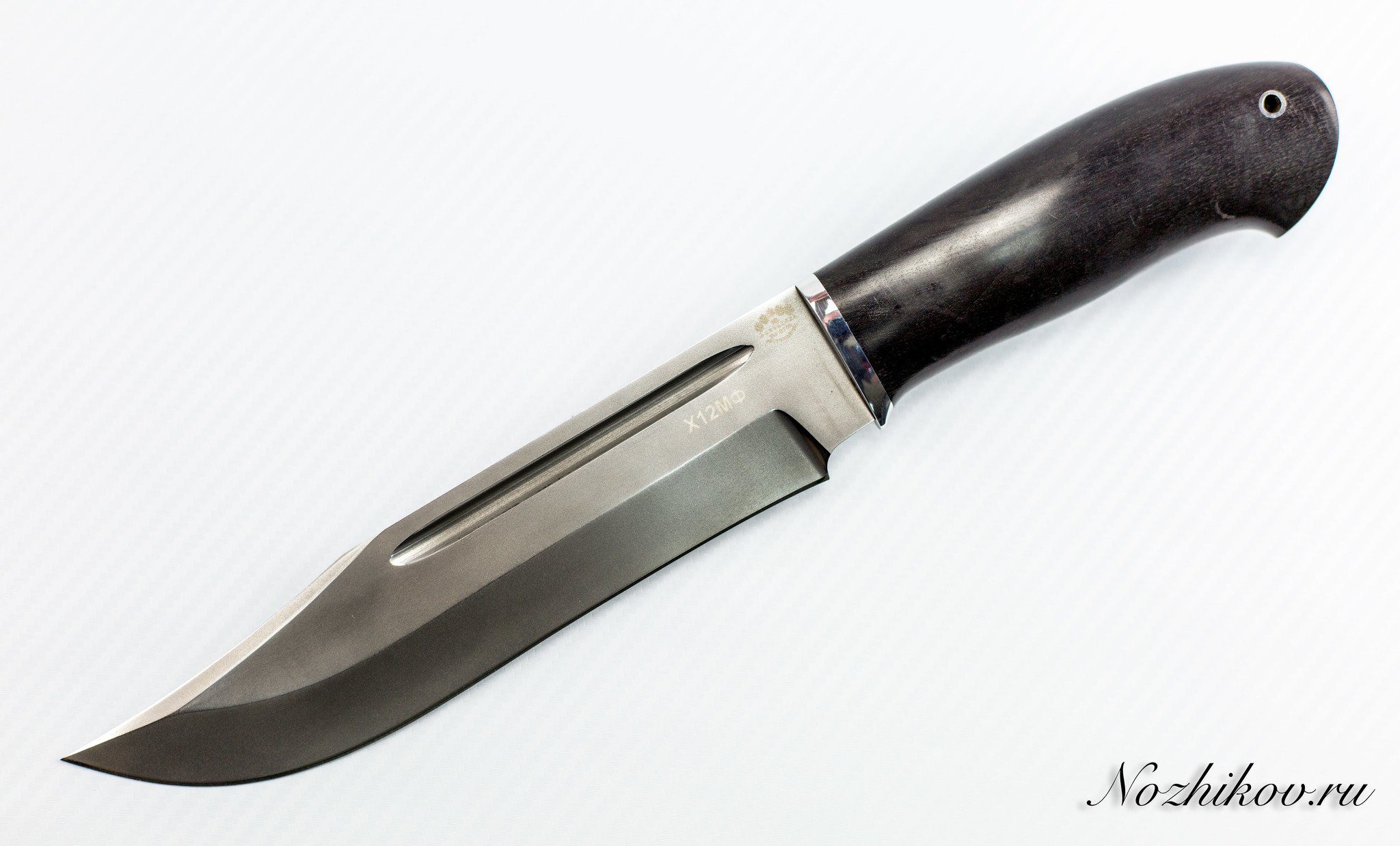 

Нож Пустынный орел кованый Х12МФ, граб