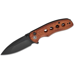 Фото Складной нож CIVIVI Triptych blackwash сталь 14C28N, рукоять Guibourtia Wood