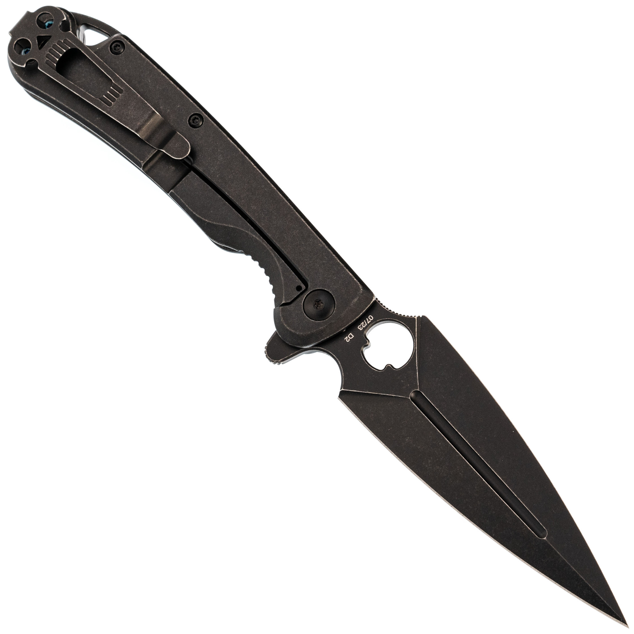 Складной нож Daggerr Arrow frame-lock All black, сталь D2 - фото 3