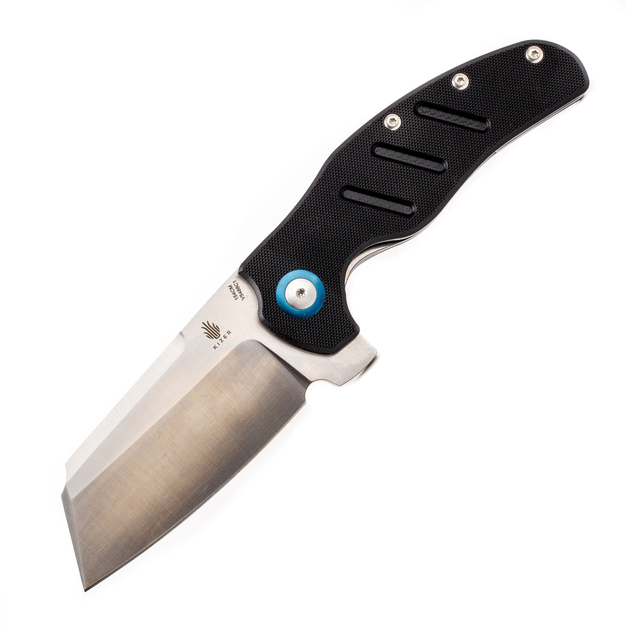 Складной нож Kizer C01C XL, сталь 154CM, рукоять черная G10 - фото 1
