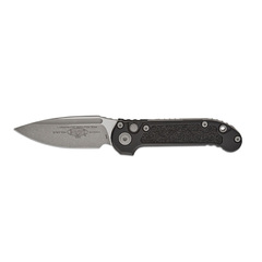 Фото Автоматический нож Microtech LUDT Gen III S/E Stonewash, сталь M390MK, рукоять алюминий, черный