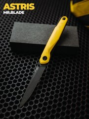 Фото Складной нож Mr.Blade Astris Gen.2 blackwash, сталь D2, рукоять Yellow G10