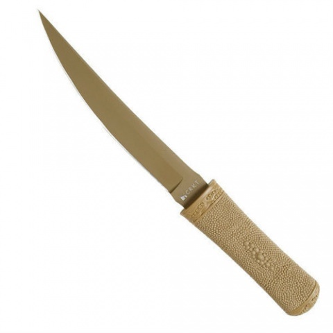 Нож с фиксированным клинком Hissatsu (Desert Tan)