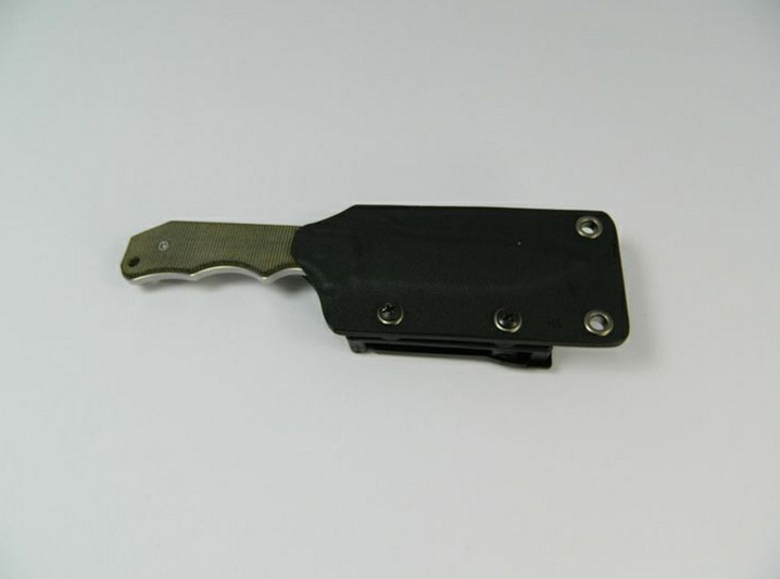 Нож с фиксированным клинком Hide Fixed, Micarta Handle, Stonewashed Crucible CPM® S30V™, T. Rumici Design (Kydex Sheath) 8.0 см. - фото 4