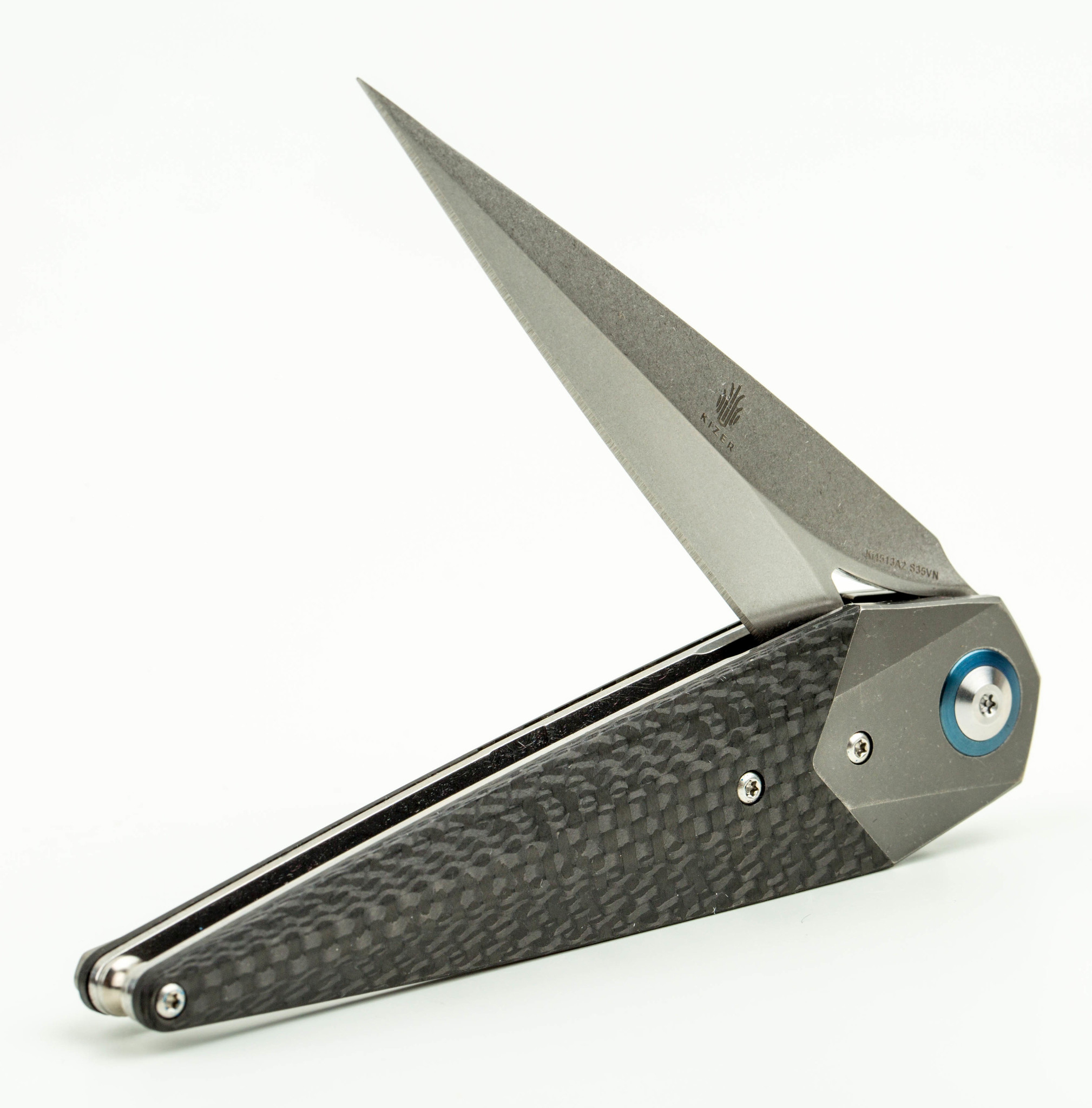 Складной нож Kizer Soze, сталь CPM-S35VN , рукоять карбон, черный от Ножиков