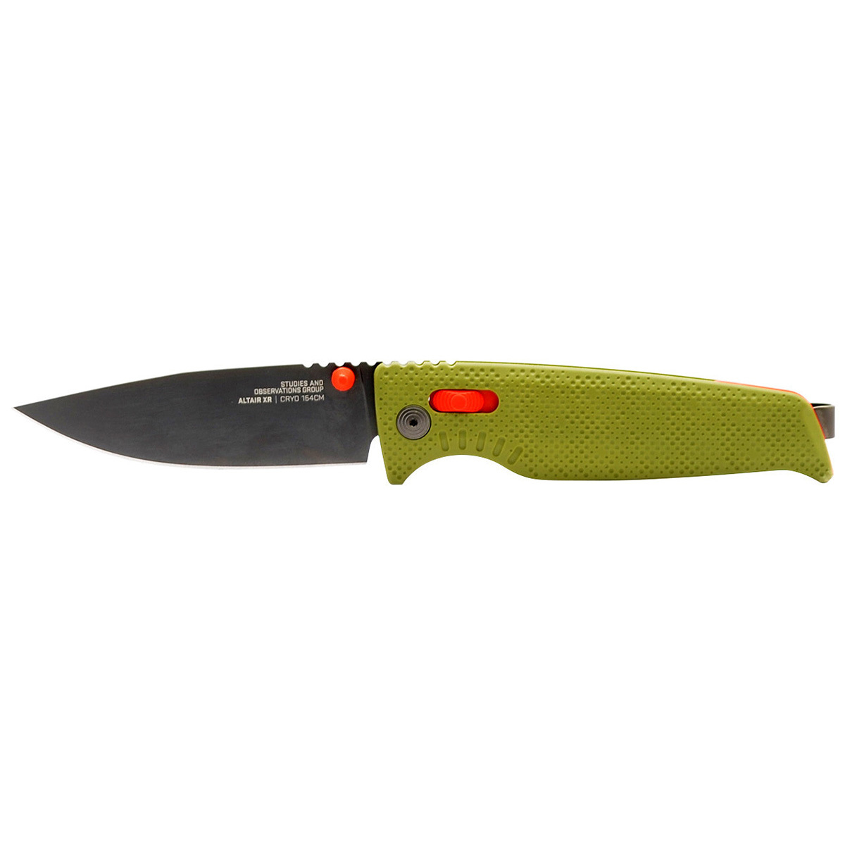 фото Складной нож sog altair xr, сталь cryo 154cm, рукоять grn, зеленый