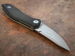 Фото Нож складной C.U.T. Flipper, Black/Gray G-10 Scales, Stonewashed CPM® S30V™, Dmitry Sinkevich (SiDiS) Design 9.3 см.