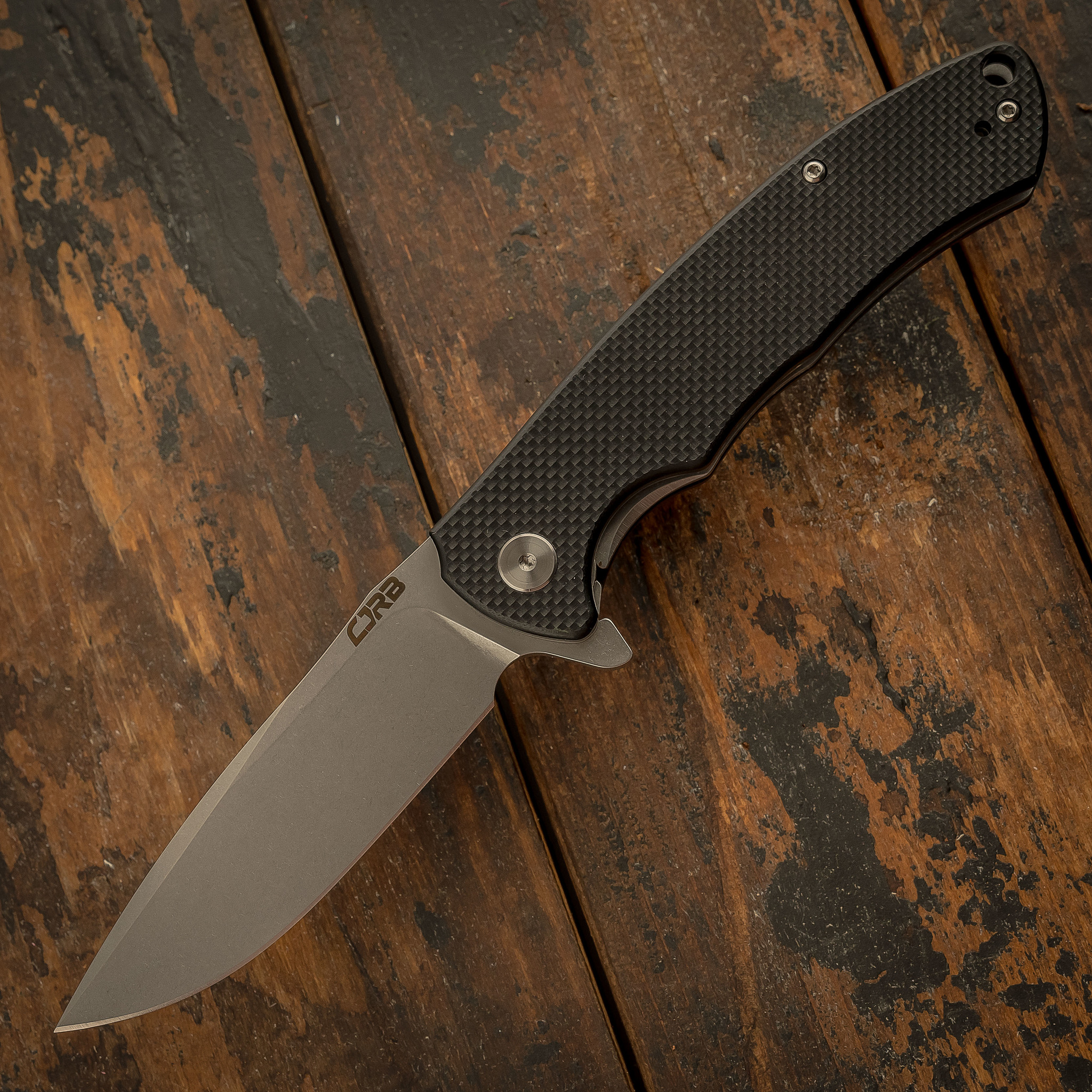 Складной нож CJRB Taiga, сталь D2, Black G10 - фото 2