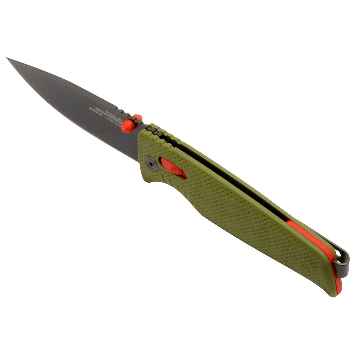 фото Складной нож sog altair xr, сталь cryo 154cm, рукоять grn, зеленый