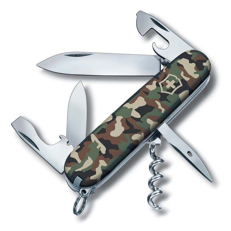 Нож перочинный Victorinox Spartan, сталь X55CrMo14, рукоять Cellidor®, камуфляж нож перочинный victorinox huntsman 91 мм 15 функций камуфляж