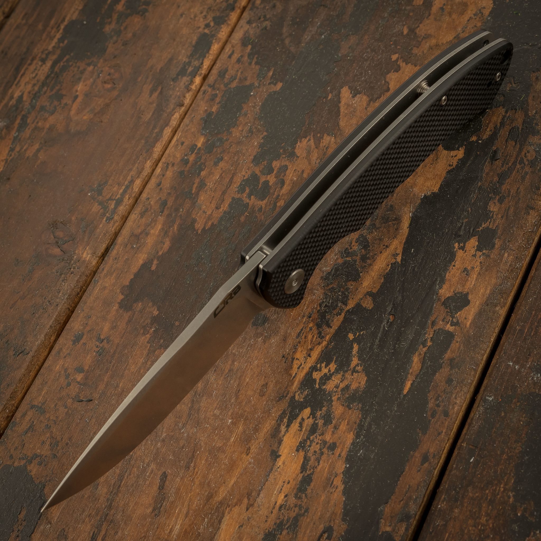 Складной нож CJRB Taiga, сталь D2, Black G10 - фото 4