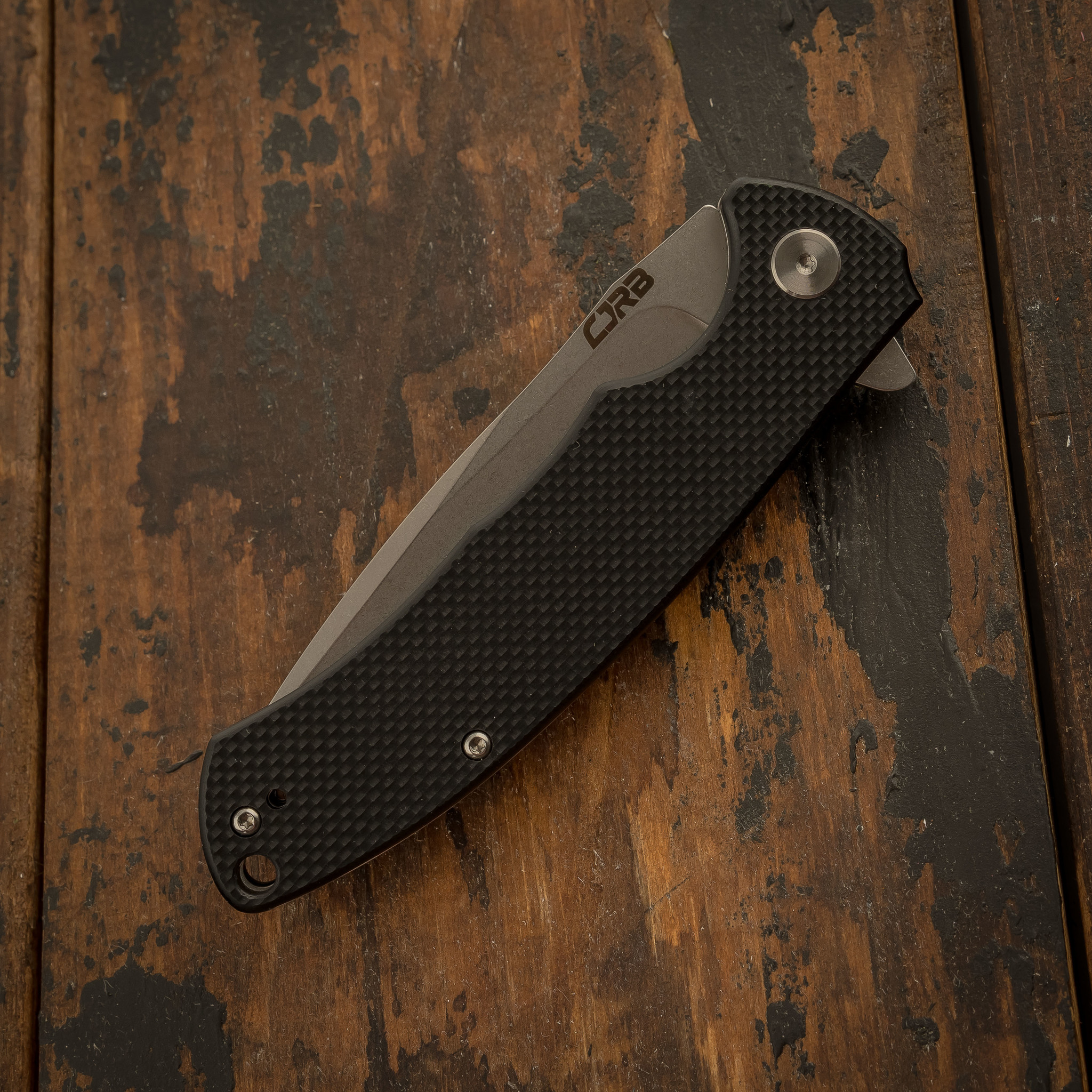 Складной нож CJRB Taiga, сталь D2, Black G10 - фото 8
