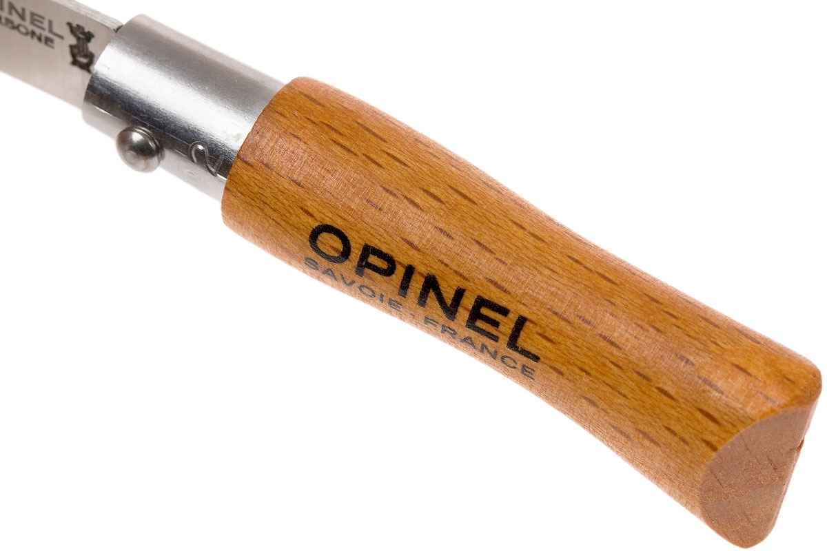 Складной нож Opinel №2, сталь AFNOR XC90 Carbon Steel, рукоять бук, 111020 - фото 3