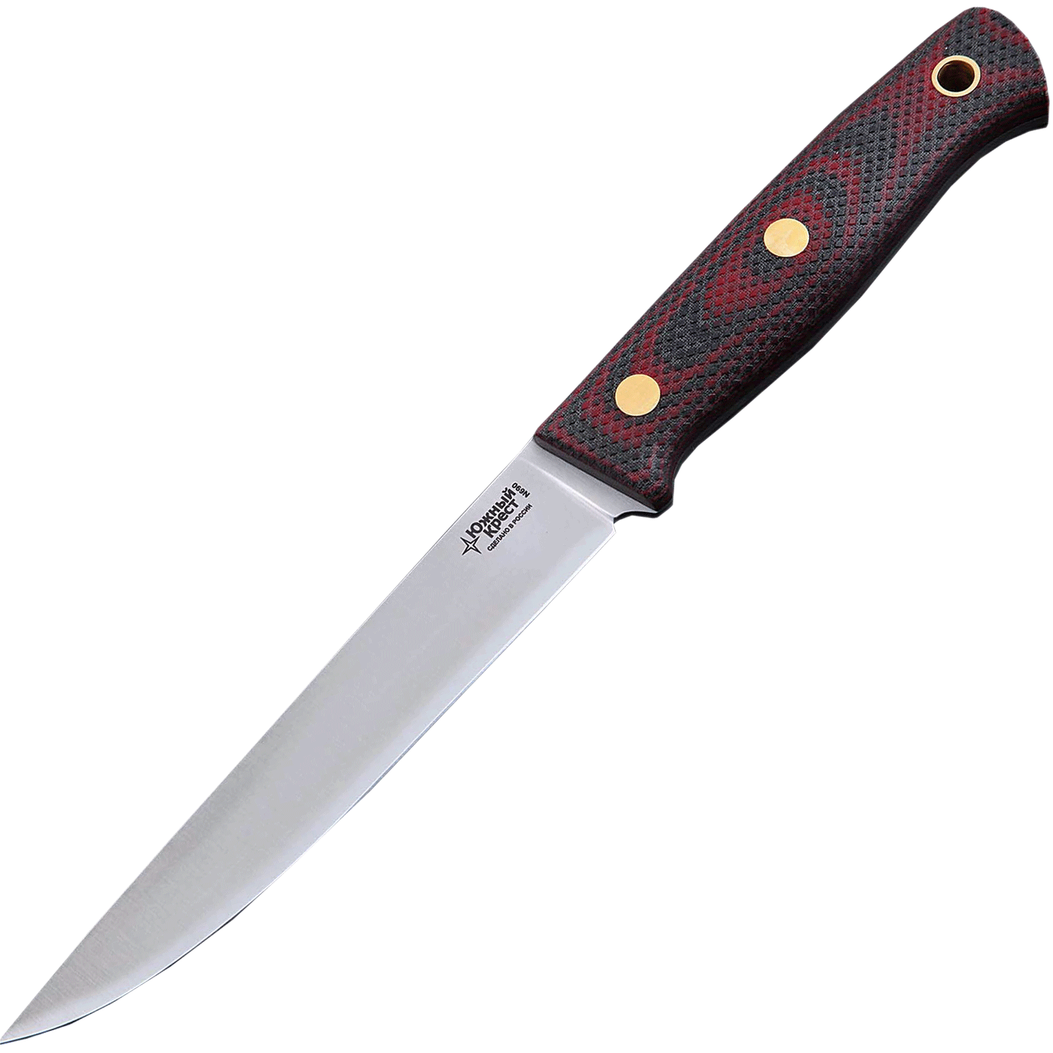 Нож туристический Рыбацкий L, сталь N690, микарта туристический топорик amigo