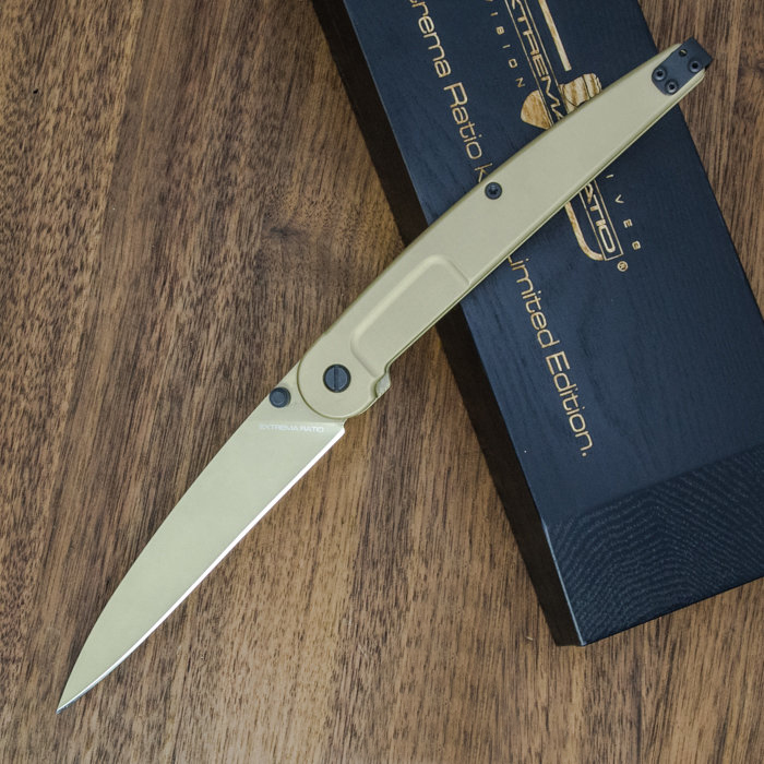 Складной нож Extrema Ratio BF3 Dark Talon Gold Limited, сталь Bhler N690, рукоять алюминий - фото 4