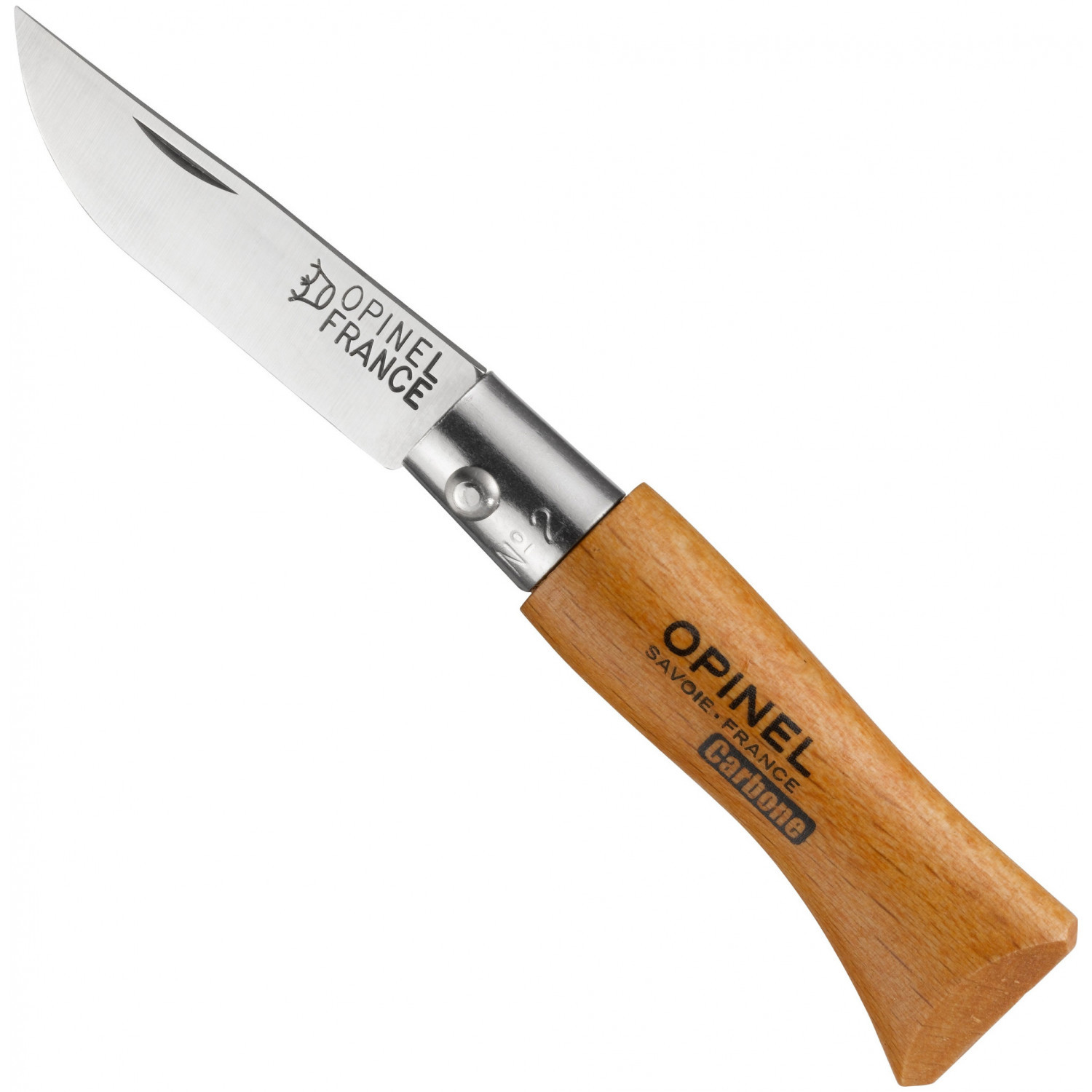 Складной нож Opinel №2, сталь AFNOR XC90 Carbon Steel, рукоять бук, 111020 от Ножиков