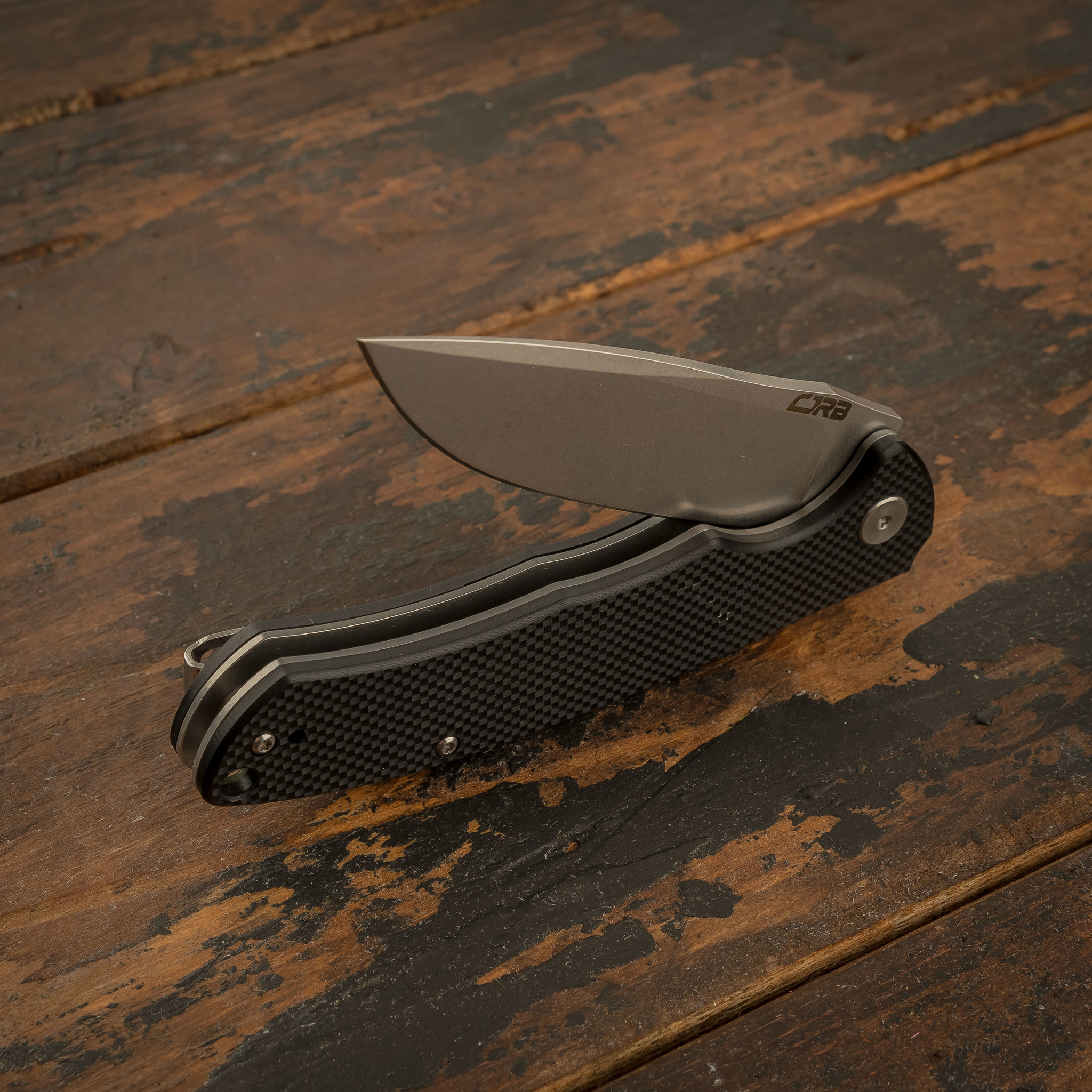 Складной нож CJRB Taiga, сталь D2, Black G10 - фото 6