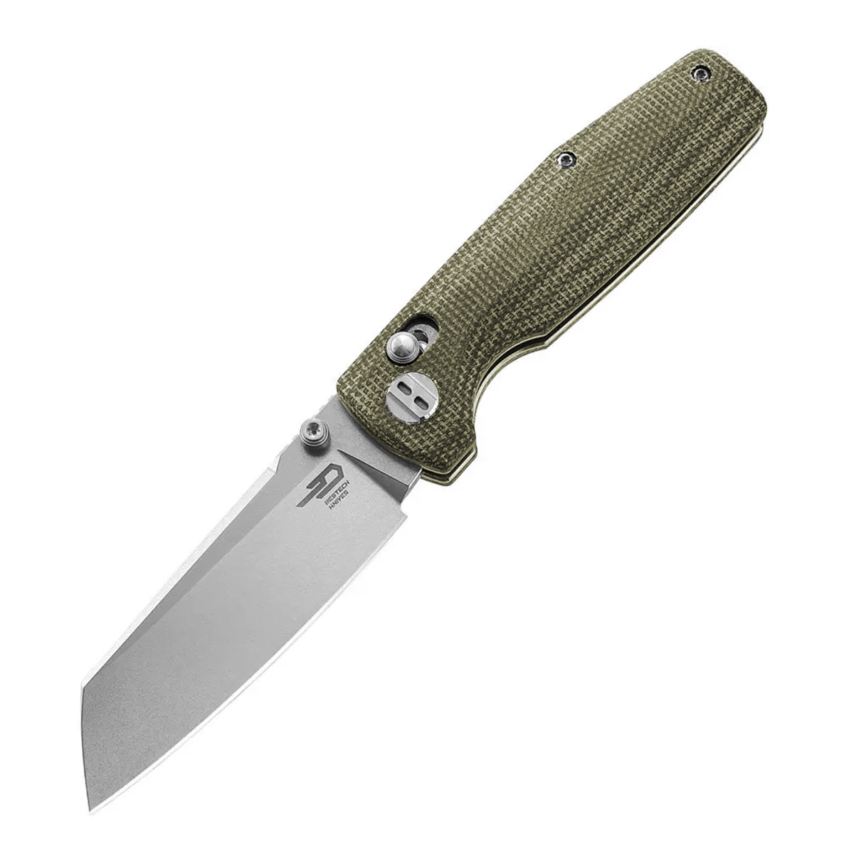 Складной нож Bestech Slasher, сталь D2, рукоять зеленая микарта складной нож bestech swift сталь d2 micarta