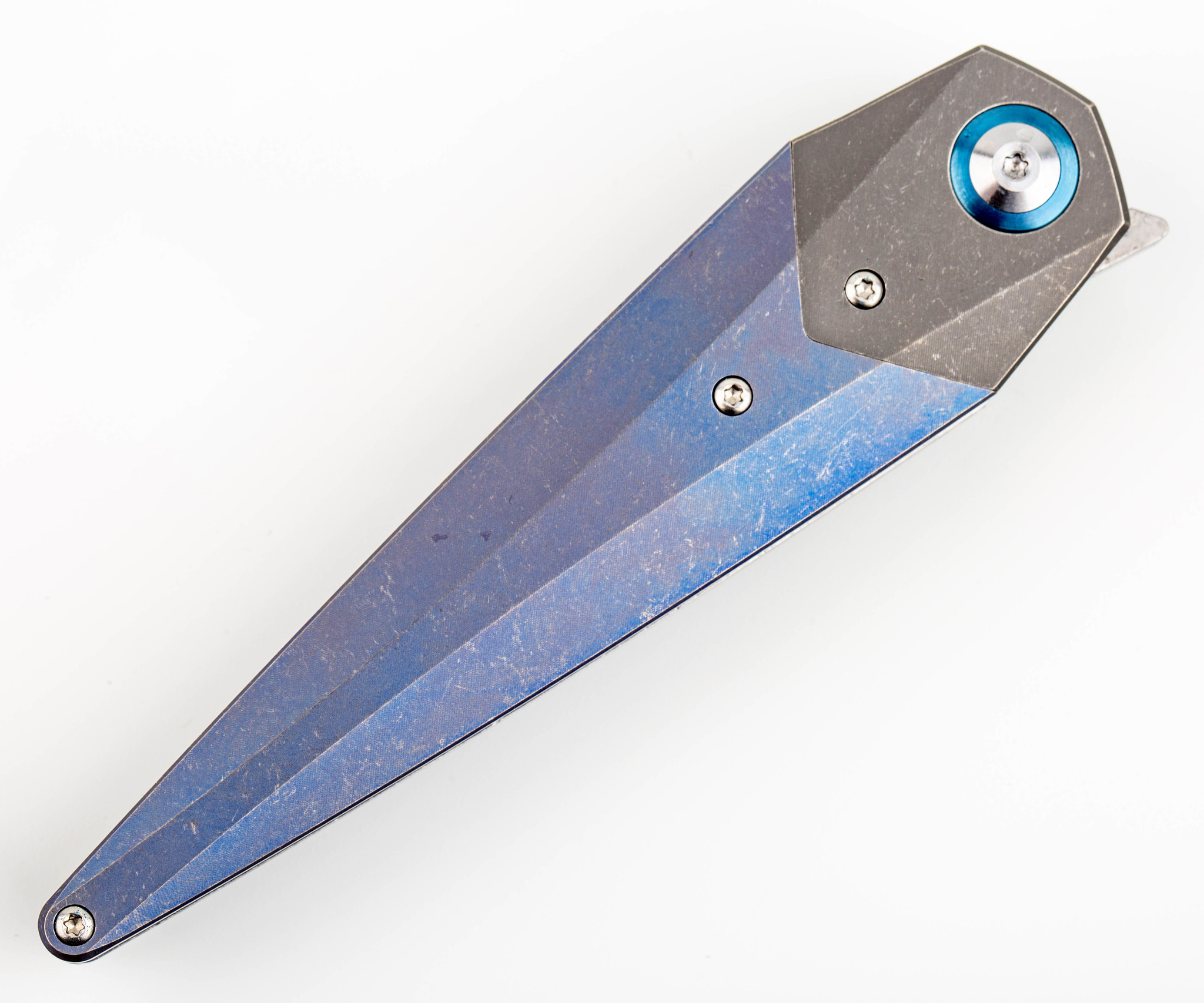 Складной нож Kizer Soze, сталь CPM-S35VN , рукоять титан, синий от Ножиков
