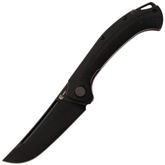 Фото Нож Узбекский средний складной, сталь N690, рукоять G10 черный
