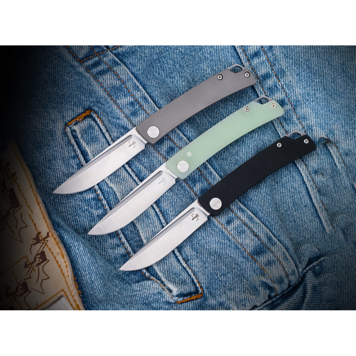 Складной нож Boker Celos, сталь 440C, рукоять G10 Jade - фото 5