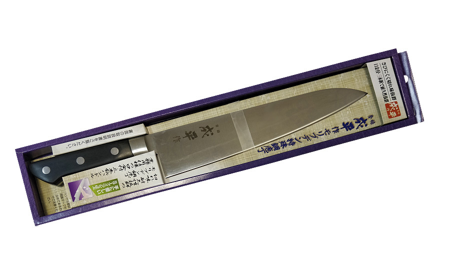 Нож Шефа Narihira, Tojiro, FC-44, сталь AUS-8,чёрный - фото 2