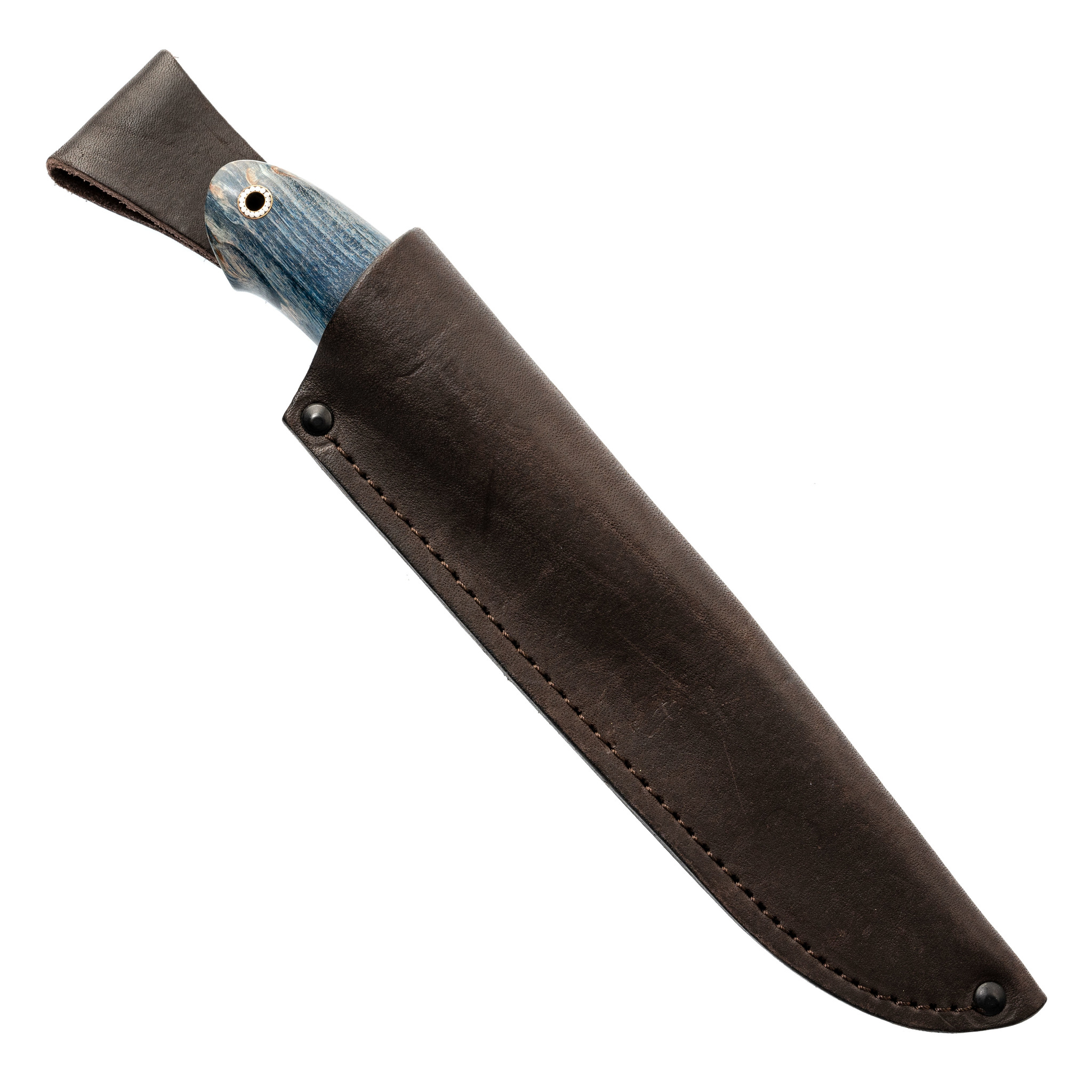 Нож Охотник, сталь N690, рукоять карельская береза от Ножиков