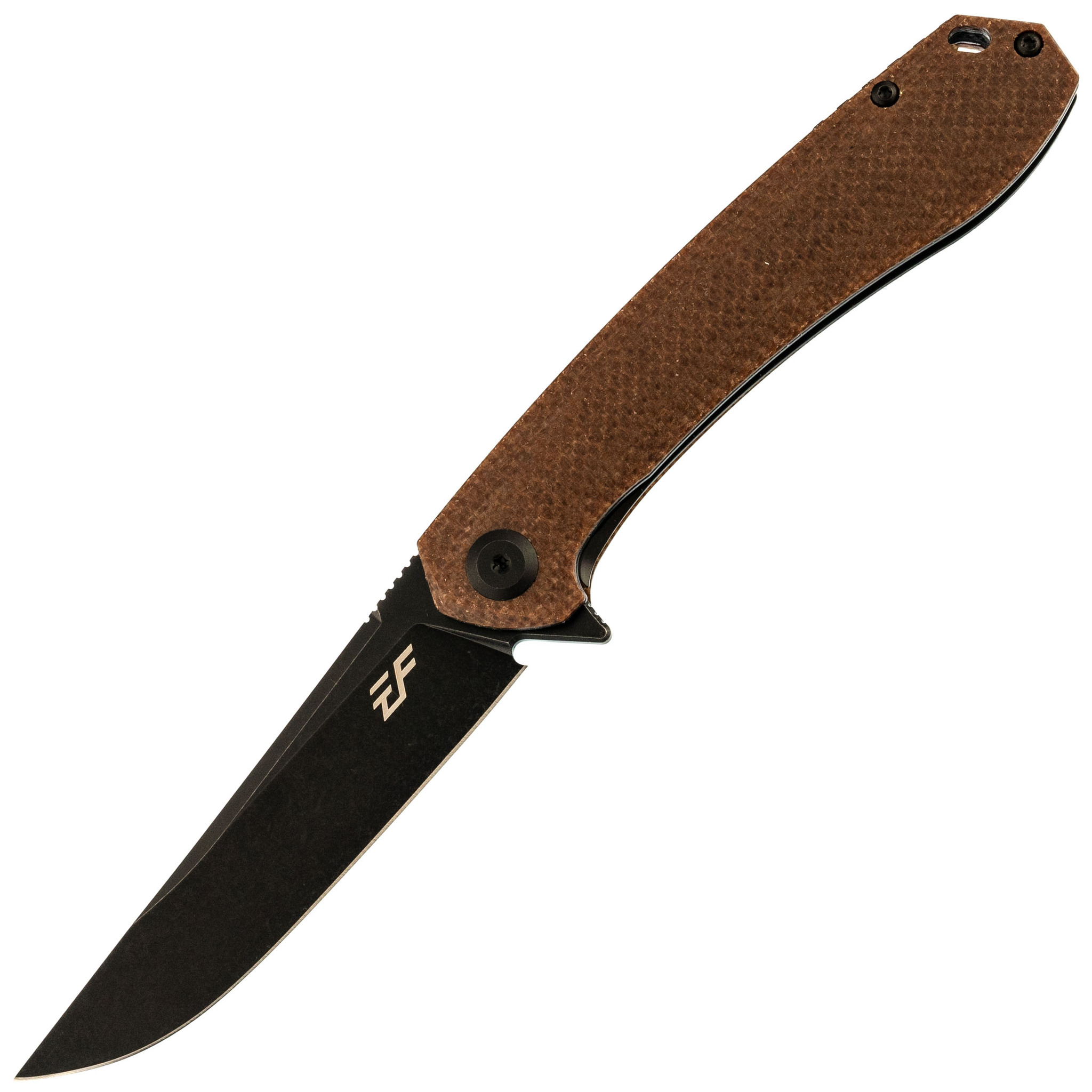 Складной нож Eafengrow EF947 brown, сталь D2, микарта